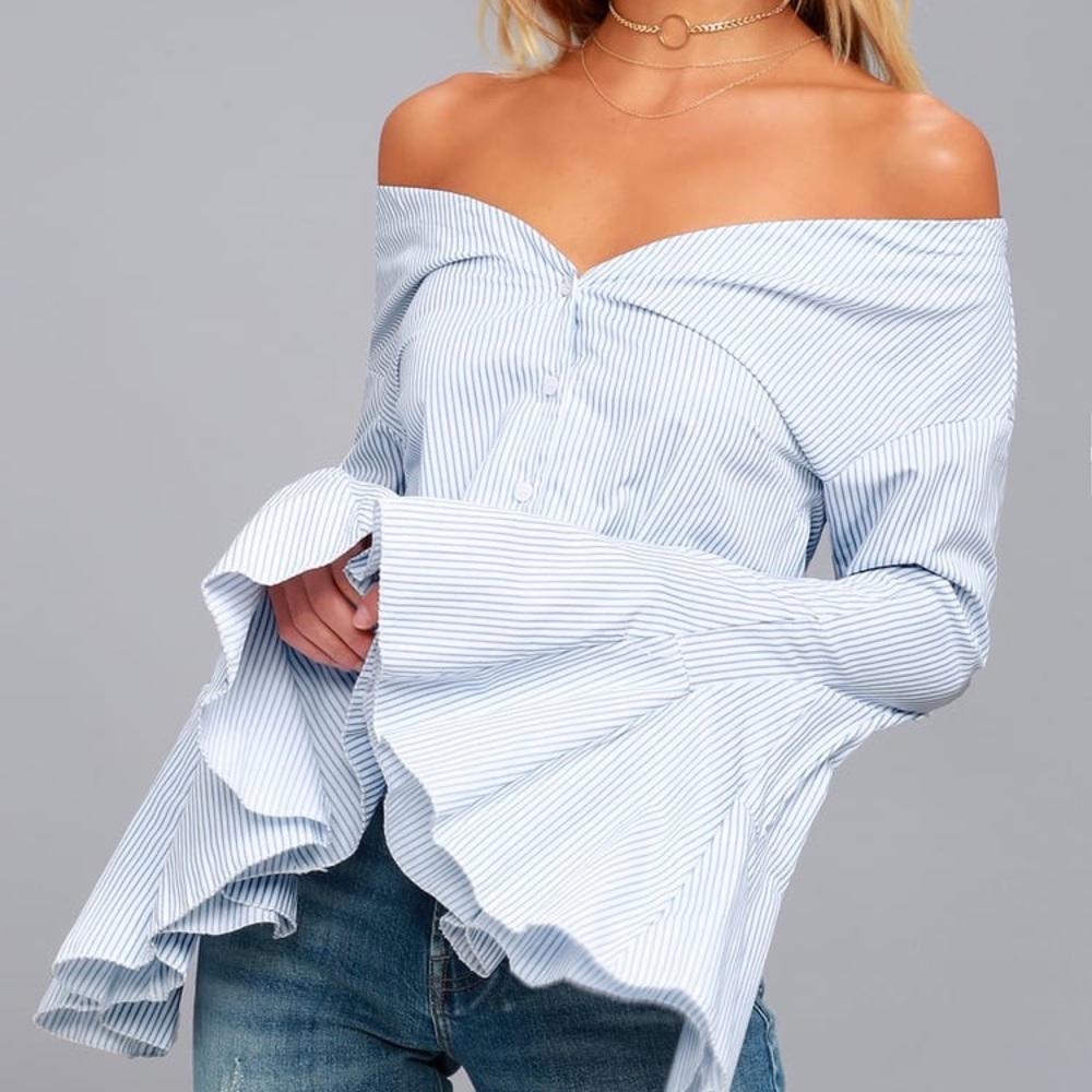 Lulu’s off shoulder blouse